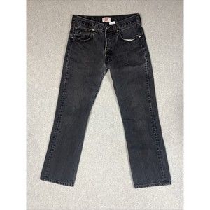 VTG Levi's 501xx Jeans Mens 32X30 Black Button Fly Straight Leg Denim 80s